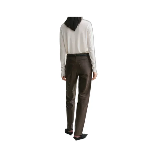 TotÊMe Buttoned Tapered-Leg Trousers