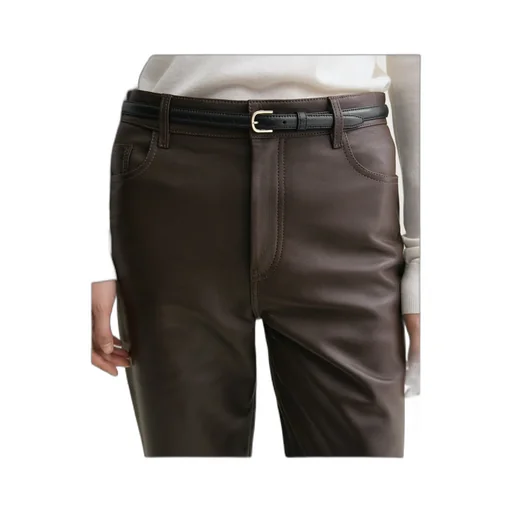 TotÊMe Buttoned Tapered-Leg Trousers