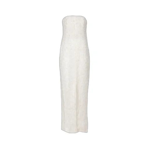 TotÊMe Strapless Textured Front-Slit Dress