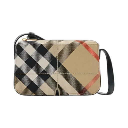 Burberry Snip Checked Shoulder Bag