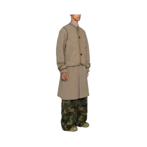 Sacai Layered Effect Quilted Coat