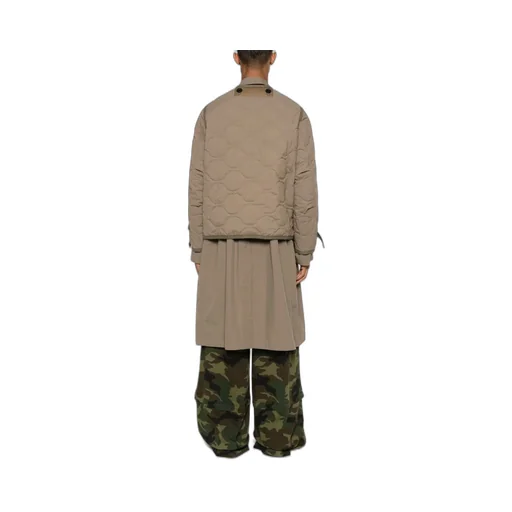 Sacai Layered Effect Quilted Coat