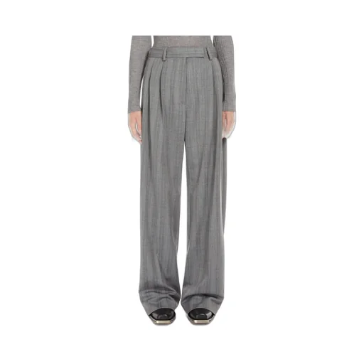 Sportmax Stripe Detailed Wide Leg Trousers
