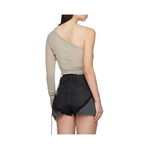 Rick Owens Drkshdw Ziggy Cropped Top