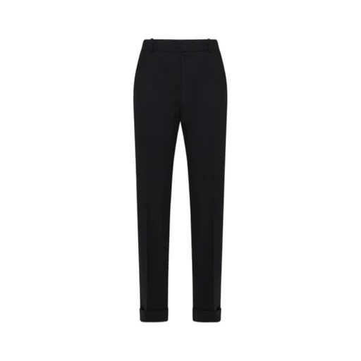 Medium And High Waist Slim-Fitting Straight Pants