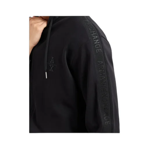 Armani Exchange Logo-Embroidered Zip-Up Hoodie