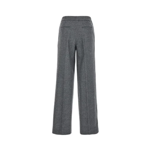 Pt Torino Herringbone Wide Leg Trousers