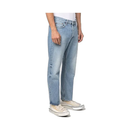 Mid-Rise Straight-Leg Jeans