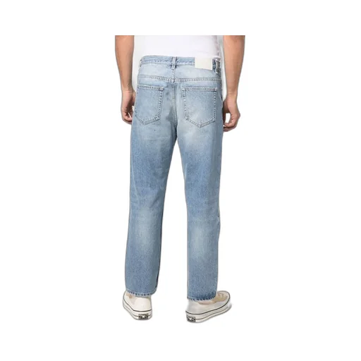 Mid-Rise Straight-Leg Jeans