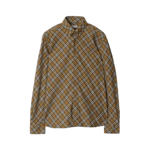 Burberry Vintage Check Logo Embroidered Shirt
