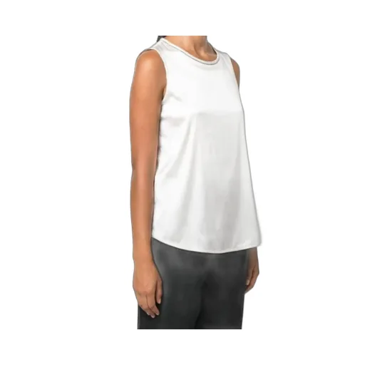 Punto Luce-Detail Satin Top
