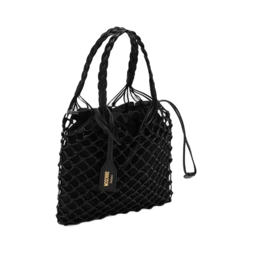 Handbag With Woven Handle