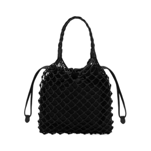 Handbag With Woven Handle