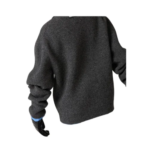 Miu Miu Long-Sleeved V-Neck Knitted Jumper