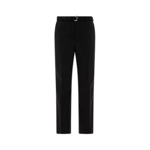 Sacai Belted Pinstriped Trousers