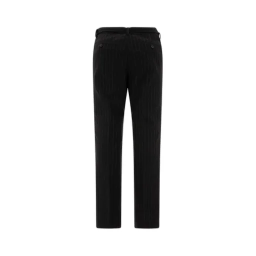 Sacai Belted Pinstriped Trousers