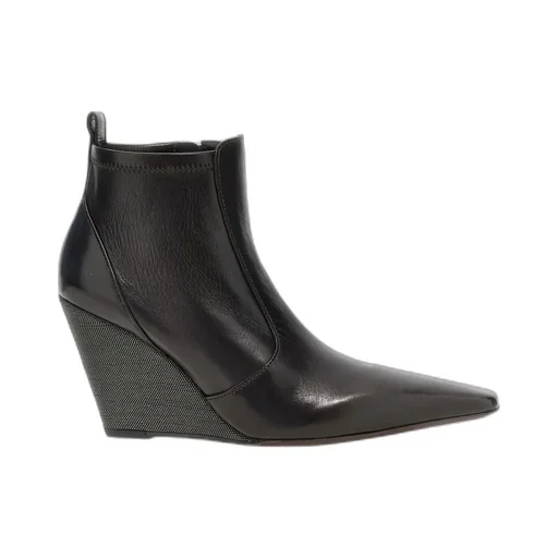Brunello Cucinelli Heeled Wedge Ankle Boots