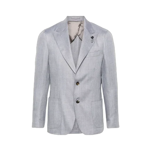 Brooch-Detail Blazer
