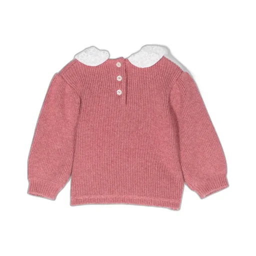 Floral-Embroidery Sweater