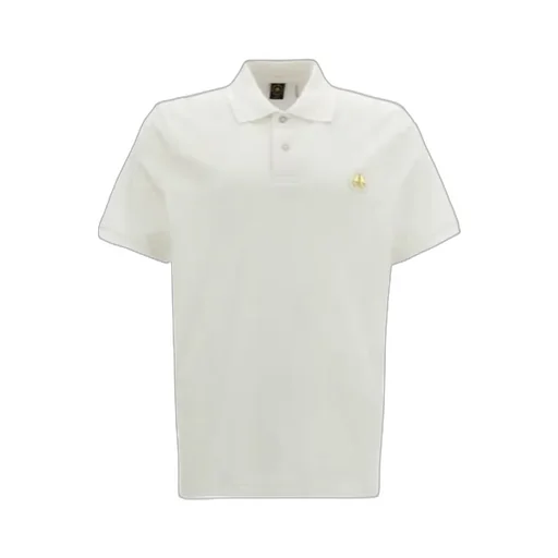 Moose Knuckles Logo Patch Straight Hem Polo Shirt