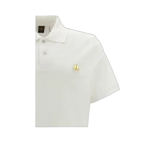Moose Knuckles Logo Patch Straight Hem Polo Shirt