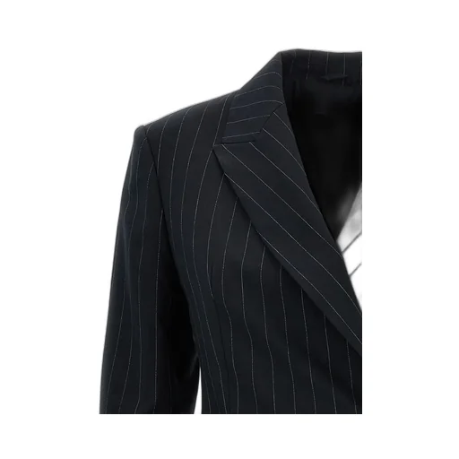 Brunello Cucinelli Pinstriped Double Breasted Blazer