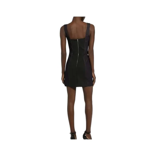 Logo-Plaque Bustier Dress