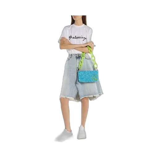 Germanier Bead-Embellished Zipped Shoulder Bag