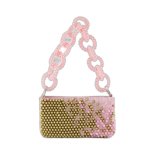 Germanier Bead-Embellished Zipped Shoulder Bag