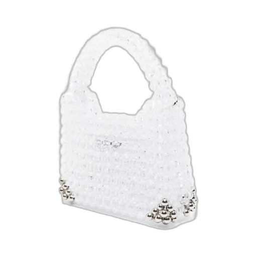 Germanier Beaded Pearl Clutch Bag