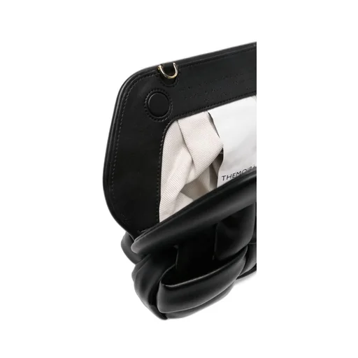 Themoirè Tia Basket Weaved Clutch Bag
