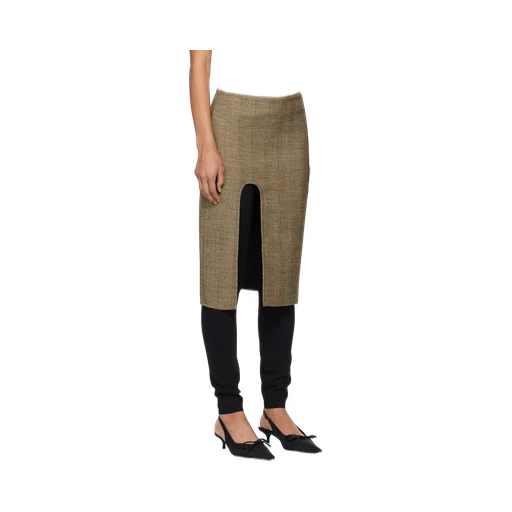 Stella Mccartney Side-Slit Tweed Skirt