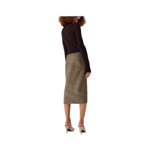 Stella Mccartney Side-Slit Tweed Skirt