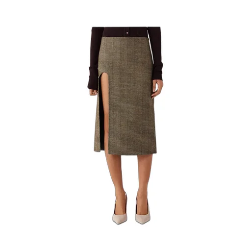 Stella Mccartney Side-Slit Tweed Skirt