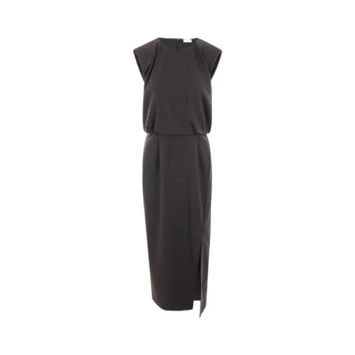 Monili Chain Detail Short-Sleeve Dress