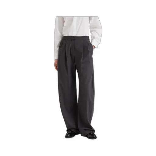 Brunello Cucinelli High Rise Wide Leg Trousers