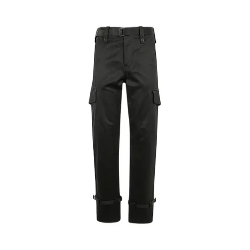 Sacai Straight-Leg Belted Cargo Trousers