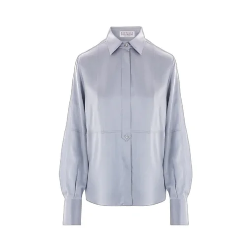 Brunello Cucinelli Long Sleeved Straight Hem Shirt