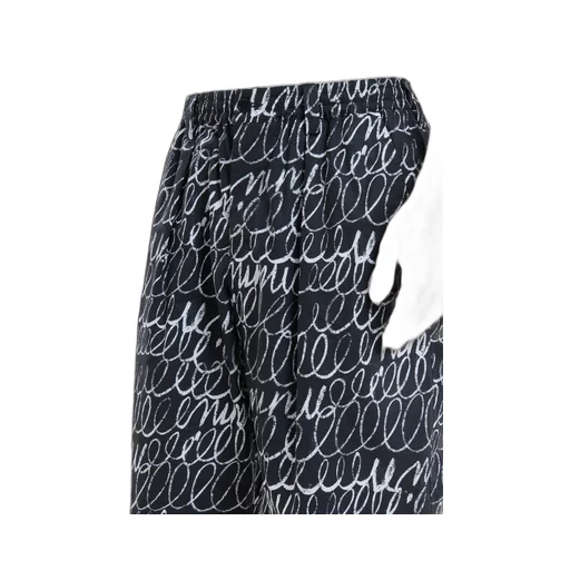 Marni Scribble Motif Poplin Drawstring Shorts