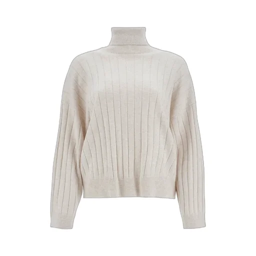 Brunello Cucinelli Flat-Ribbed Turtleneck Jumper
