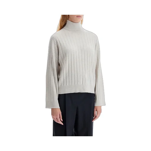 Brunello Cucinelli Flat-Ribbed Turtleneck Jumper