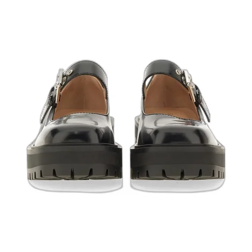 Square-Toed Mary Jane Shoes