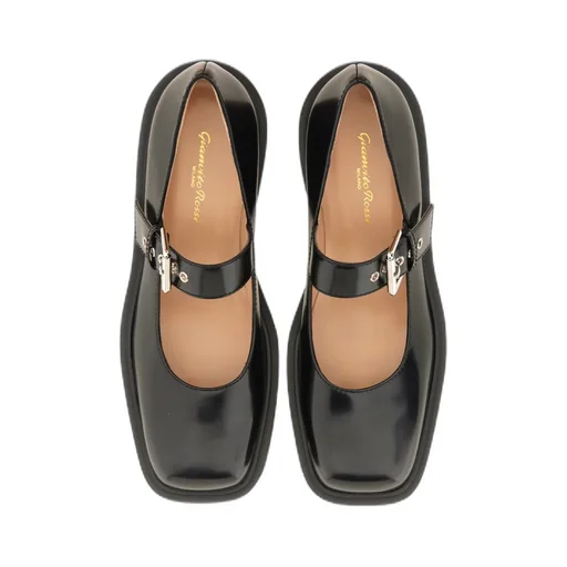Square-Toed Mary Jane Shoes