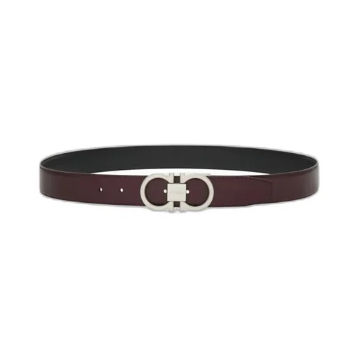 Double-Sided Logo Buckle Belt