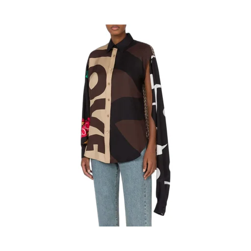 Moschino Asymmetric Buttoned Colour-Block Shirt