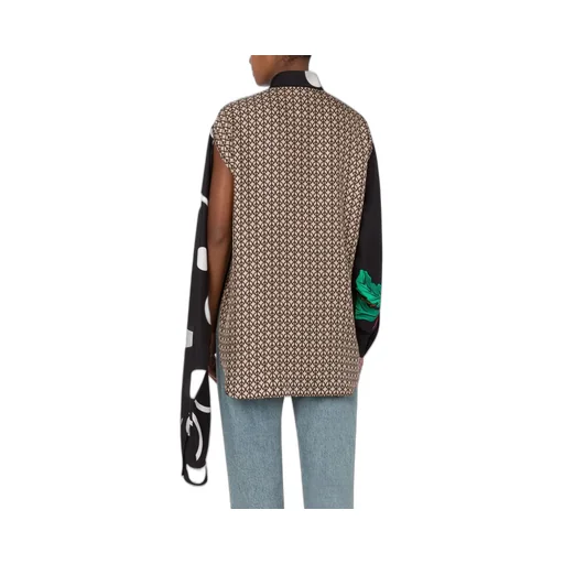 Moschino Asymmetric Buttoned Colour-Block Shirt