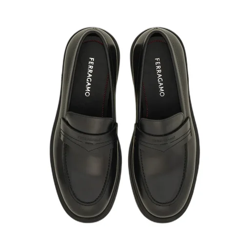 Salvatore Ferragamo Logo Embossed Slip-On Loafers