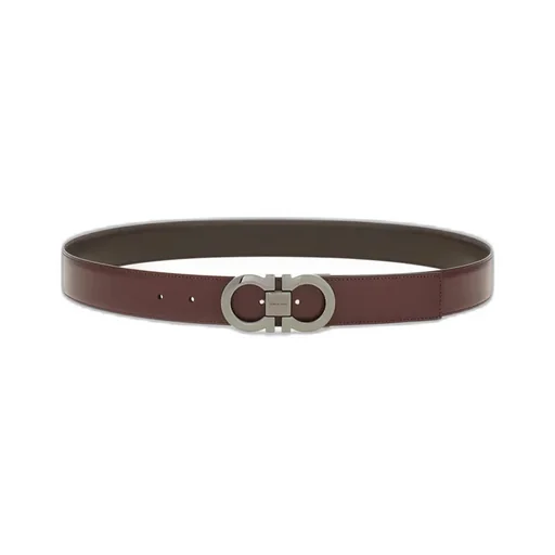 Salvatore Ferragamo Gancini Buckled Reversible Belt