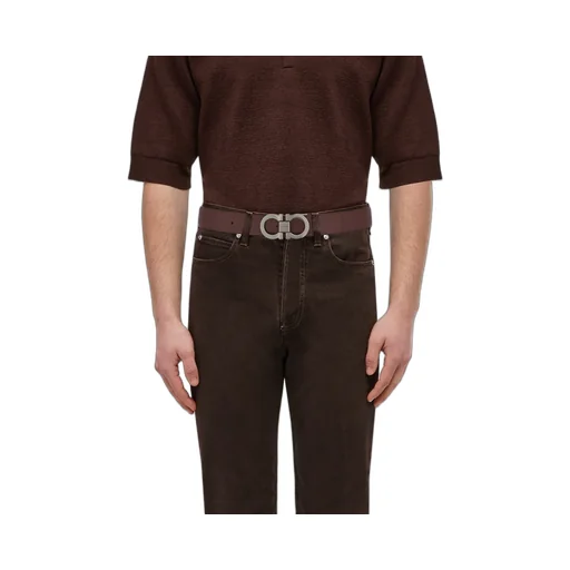 Salvatore Ferragamo Gancini Buckled Reversible Belt