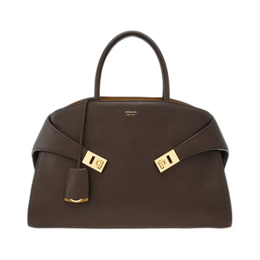 Salvatore Ferragamo Hug Bicolor Medium Tote Bag